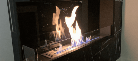 Угловой встраиваемый биокамин Firezo L'angolo Sinistro 1200