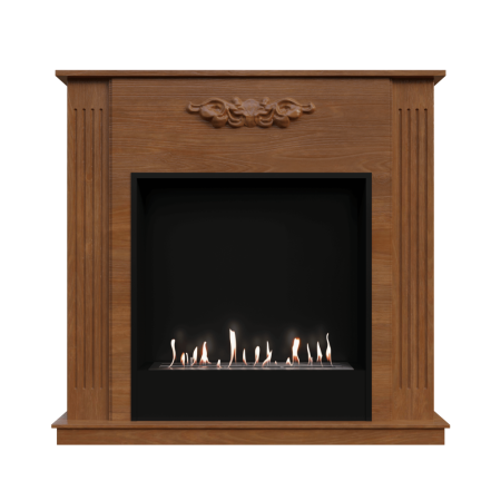 Биокамин в портале Firezo Luxemburg, Темный дуб