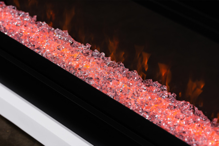 Каминокомплект Basel L (портал)  под Vision 42 (белый с черным)